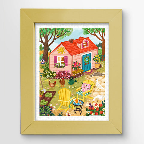 Pintoo H3639 Whimsy Garden House by Olivia Gibbs - 300 Piece Jigsaw Puzzle