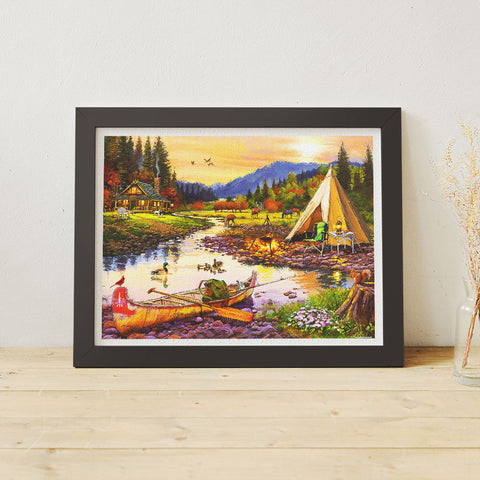 Pintoo H3665 Golden Haven Camp by The Macneil Studio - 1200 Piece Jigsaw Puzzle