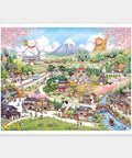 Pintoo H3707 Maneki Neko Village by YUKAN - 2000 Piece Jigsaw Puzzle