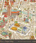 Pintoo H3824 Taipei MAP by Tom Parker - 1200 Piece Jigsaw Puzzle