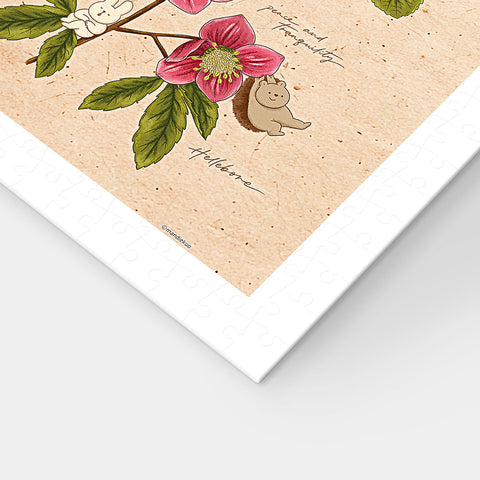 Pintoo H3896 Winter Flowers - 600 Piece Jigsaw Puzzle by Mandie