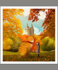 Pintoo H3933 Walking in Autumn - 900 Piece Jigsaw Puzzle by Luna