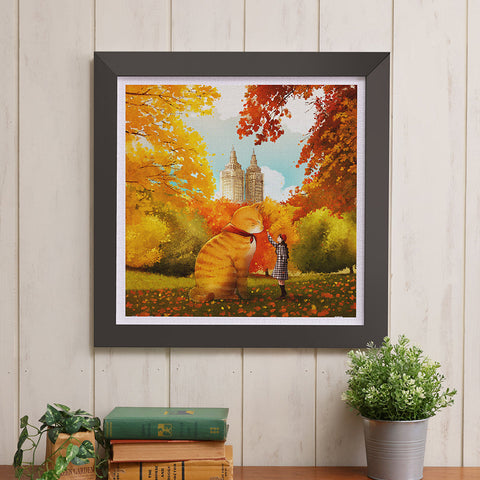 Pintoo H3933 Walking in Autumn - 900 Piece Jigsaw Puzzle by Luna