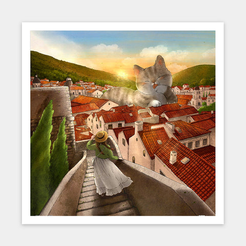 Pintoo H3934 A Red Roof - 900 Piece Jigsaw Puzzle by Luna