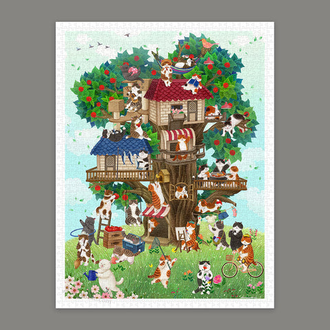 Pintoo H3943 Color Cat Tree - 1200 Piece Jigsaw Puzzle by Nyangsongi