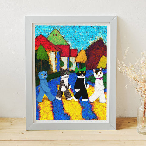 Pintoo H4051 The Catles - Fab Four - 1200 Piece Jigsaw Puzzle by Niuniu in Famous Paintings