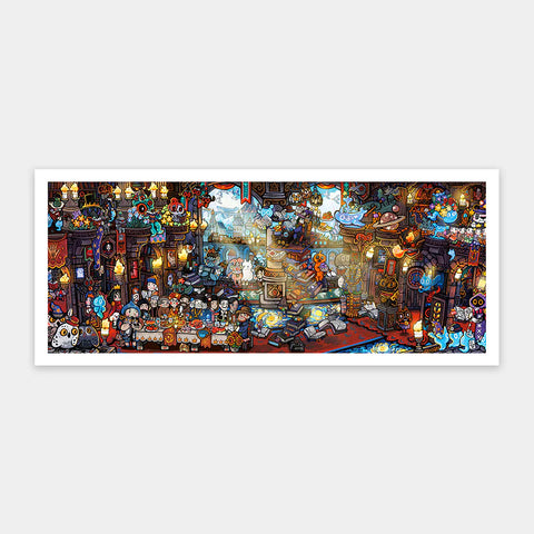 Pintoo - World Corner Series - Magic Academy - Showpiece Panorama 1000 Pieces [H4108] - Instant Noodles