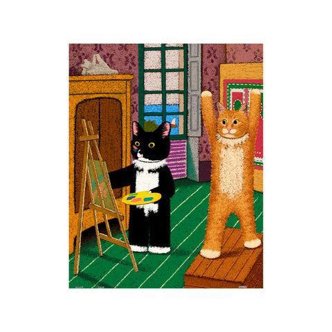 3D-JP - Painting the Nine-Headed Supermodel Orange Cat - Showpiece 500 Pieces [H4164] - NEWNEW