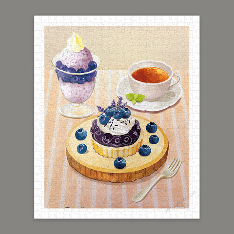 Pintoo - Blueberry Cake - Showpiece 500 Pieces [H4210] - Yuz Draw Cooking