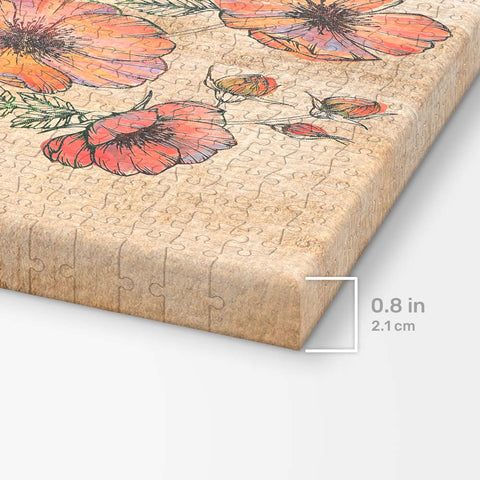 Pintoo HN1301 Retro Wild Rose - 366 Piece Jigsaw Puzzle