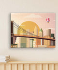 Pintoo HN1304 Sunset over Brooklyn Bridge - 366 Piece Jigsaw Puzzle