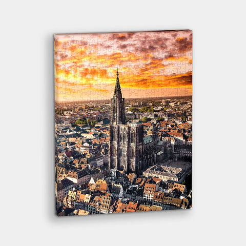 Pintoo HN1312 Aerial Photography - Strasbourg Cathedral, France - 366 Piece Jigsaw Puzzle by Henry Do