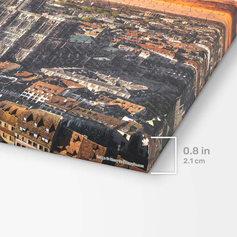 Pintoo HN1312 Aerial Photography - Strasbourg Cathedral, France - 366 Piece Jigsaw Puzzle by Henry Do