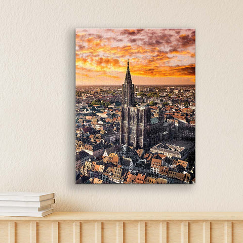 Pintoo HN1312 Aerial Photography - Strasbourg Cathedral, France - 366 Piece Jigsaw Puzzle by Henry Do