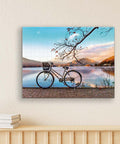 Pintoo HN1314 Away from the City - Bicycle by the Serene Lake - 366 Piece Jigsaw Puzzle