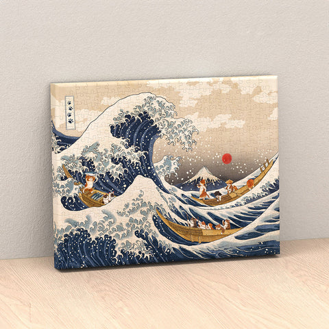 Pintoo HN1384 Cats Wave by Nyangsongi - 366 Piece Jigsaw Puzzle