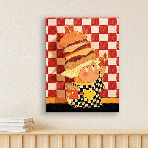 Pintoo HN1398 Freedom Burger by Twinkle Twinkle - 366 Piece Jigsaw Puzzle
