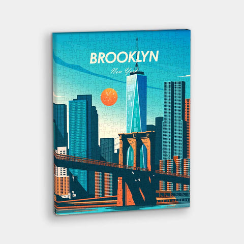 Pintoo HN1402 Days in New York by Studio Inception - Brooklyn - 366 Piece Jigsaw Puzzle