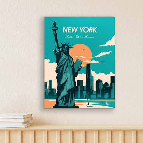 Pintoo HN1403 Days in New York by Studio Inception - Statue of Liberty - 366 Piece Jigsaw Puzzle