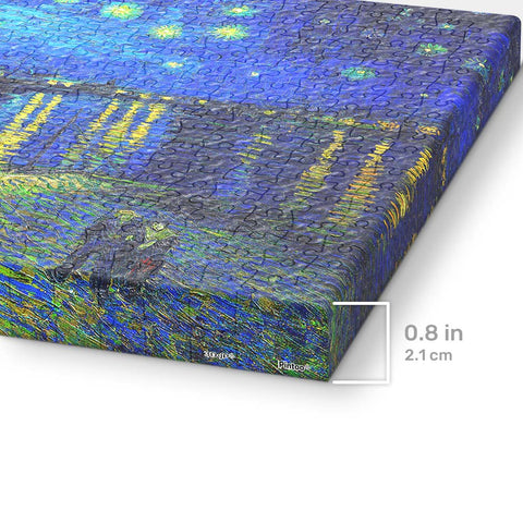 Pintoo HN1430 Starry Night Over the Rhone - 366 Piece Jigsaw Puzzle by Vincent van Gogh