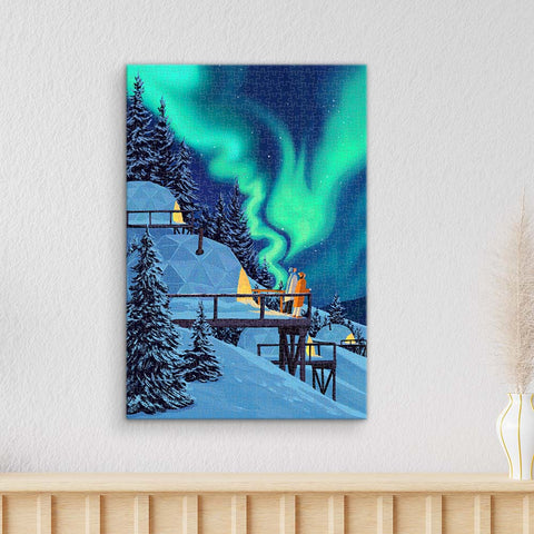 Pintoo HN1460 Aurora - 696 Piece Jigsaw Puzzle by Paco Yao