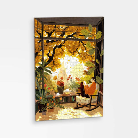 Pintoo HN1461 Autumn Weekend - 696 Piece Jigsaw Puzzle by Paco Yao