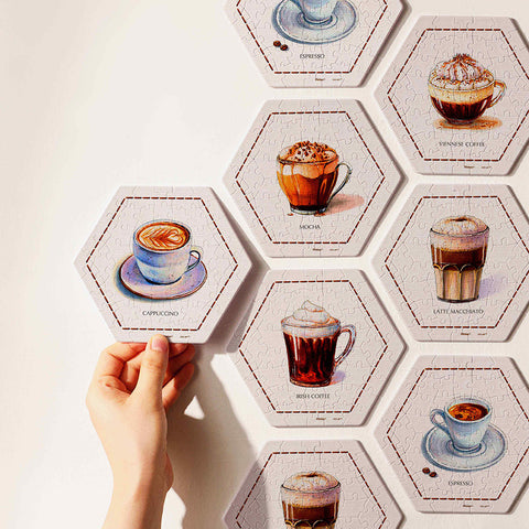 Pintoo HX1162 Coffee Time - Wall Tile Puzzle Set Jigsaw Puzzle