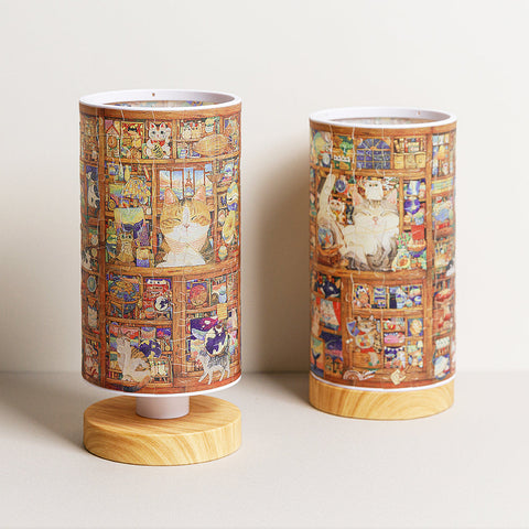 Pintoo JB1001 Cat's Shop - Puzzle Table Lamp Jigsaw Puzzle by Cotton Lion