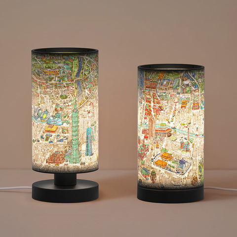 Pintoo JB1016 Taipei Map - Puzzle Table Lamp Jigsaw Puzzle by Tom Parker