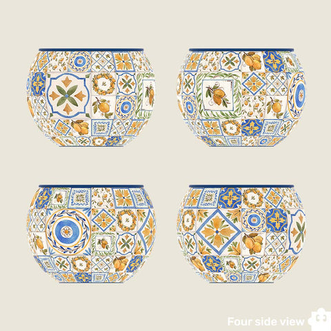 Pintoo K1104 Retro Tiles - Flower Pot Jigsaw Puzzle