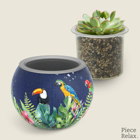 Pintoo K1106 Bird of Paradise - Flower Pot Jigsaw Puzzle