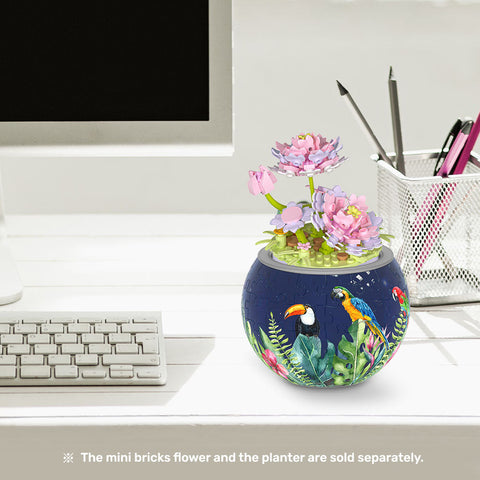Pintoo KZ1027 Lotus - Mini Bricks Potted Plant Jigsaw Puzzle
