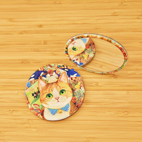 Pintoo PA1002 Java Sparrow ＆ Cat - Puzzle Mirror Jigsaw Puzzle by Cotton Lion