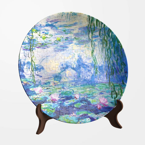 Pintoo PL1006 Nympheas - 3D Puzzle Plate Jigsaw Puzzle by Monet