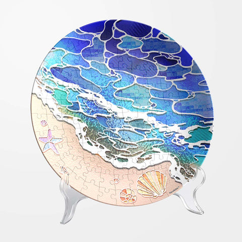 Pintoo PL1011 Shells and the Sea - 3D Puzzle Plate Jigsaw Puzzle