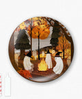 Pintoo PL1022 Autumn Bonfire - 3D Puzzle Plate Jigsaw Puzzle by Katherine Blower