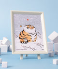 Pintoo Q1068 Blessed Silly Tigers 640 Blind Box - 8 x 80 Piece XS Jigsaw Puzzle by Alexander the Fat Tiger