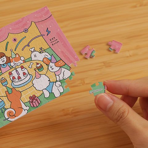 Pintoo Q1320 Birthday Party - 80 Piece XS Jigsaw Puzzle by Eat MushRoom