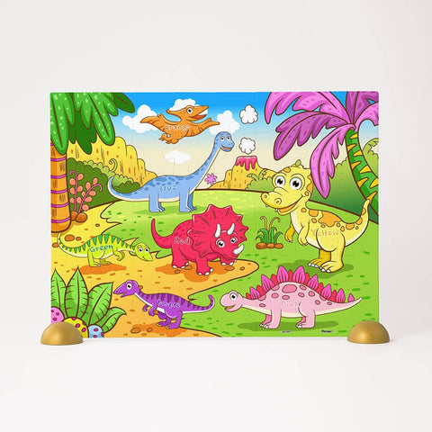 The Cheerful Dinosaurs - 48 Piece Junior Jigsaw Puzzle