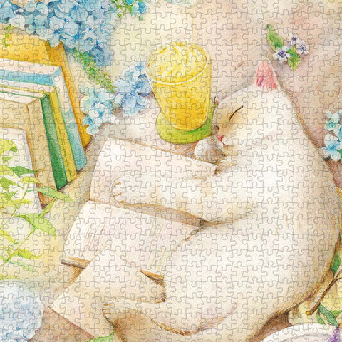 Pintoo U1050 A Napping Cat - 1008 Piece Jigsaw Puzzle by Jina