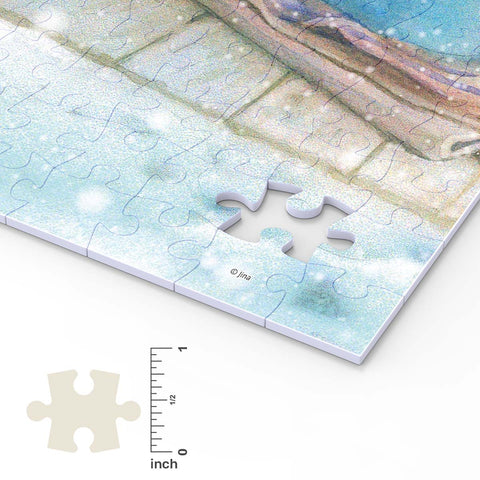 Pintoo U1052 A Snow Cat - 504 Piece Jigsaw Puzzle by Jina