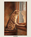 Pintoo U1054 Peering out the Window - 504 Piece Jigsaw Puzzle by Lucie Bilodeau