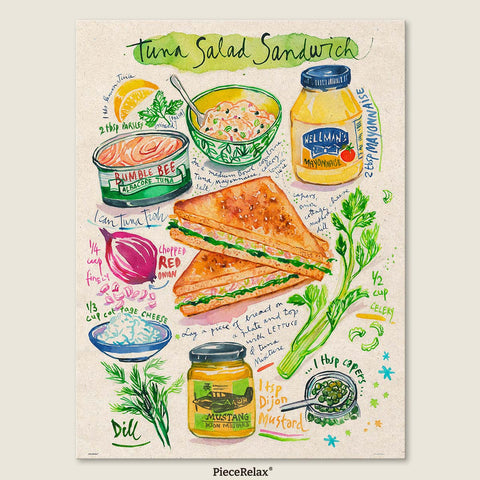Pintoo U1082 Tuna Salad Sandwich - 1008 Piece Jigsaw Puzzle by Lucile Prache