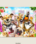 Pintoo U1088 Pet Selfie - 1008 Piece Jigsaw Puzzle by Howard Robinson