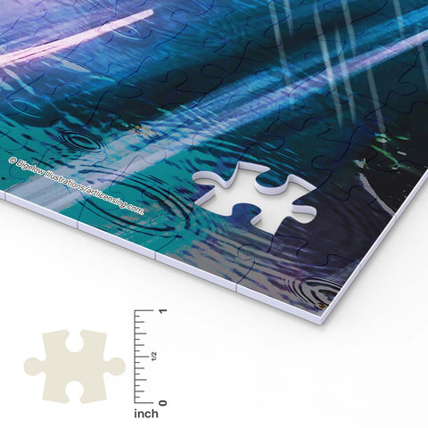 Pintoo U1089 Rain on the Boulevard - 1008 Piece Jigsaw Puzzle by Bigelow Illustrations
