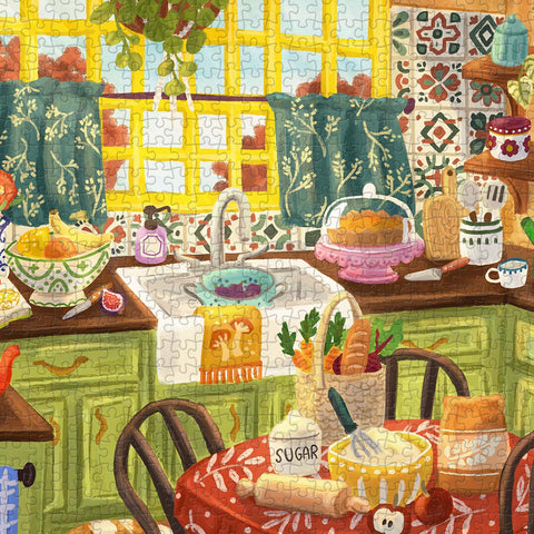 Pintoo U1093 Green Kitchen Sunlight - 1008 Piece Jigsaw Puzzle by Olivia Gibbs