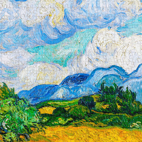 PieceRelax - Wheat Field with Cypresses - PieceClicks 1008 Pieces [U1110] - Vincent Van Gogh