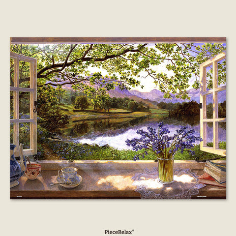 Pintoo U1132 PieceClicks - 1008 Piece - The First Bluebells by Stephen Darbishire