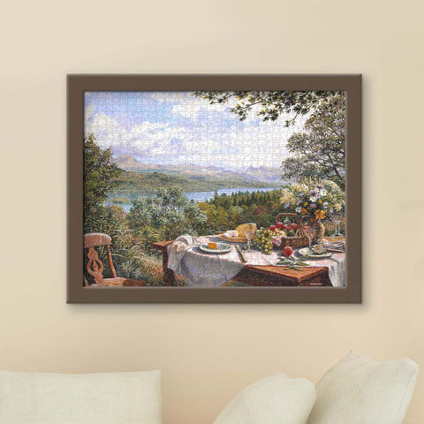 Pintoo U1133 PieceClicks - 1008 Piece - Summer Lunch Overlooking The Lake by Stephen Darbishire