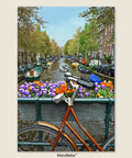 Pintoo U1137 PieceClicks - 504 Piece - Bike Flowers and Canal, Amsterdam